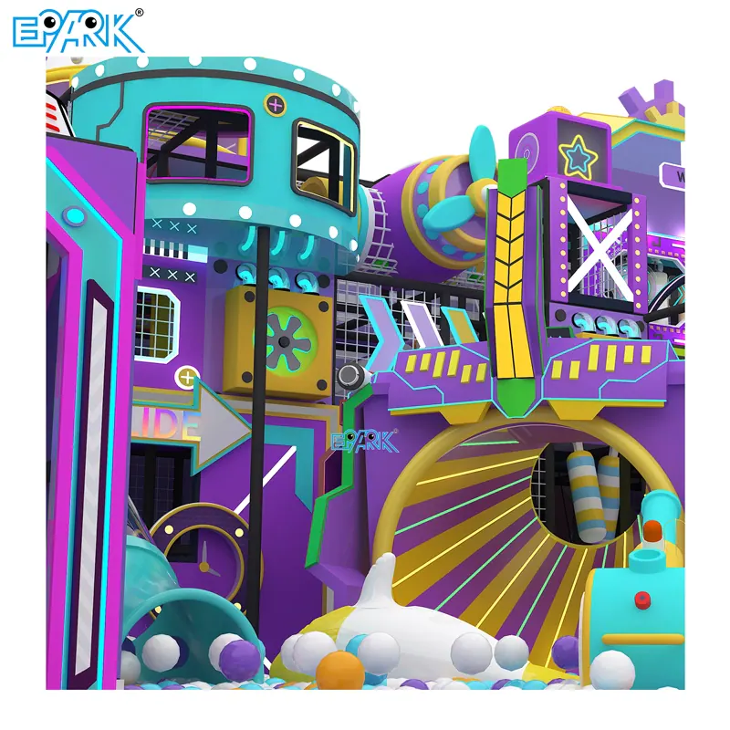 soft play equipment close-up play structure detail view 2
