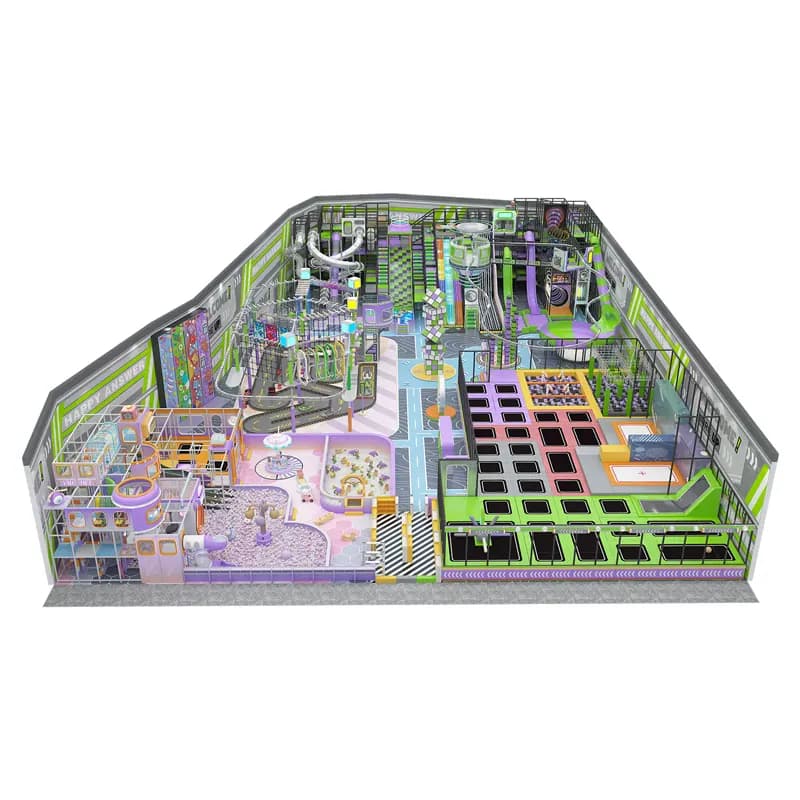 Soft Play Equipment 3D Project Concept soft play equipment 2000㎡ commercial project concept